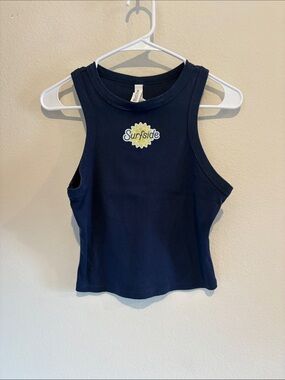 Bella Canvas Tank Top Navy Blue Baby Tee Stretch Fit   Surfside ☀️   52% Cotton
